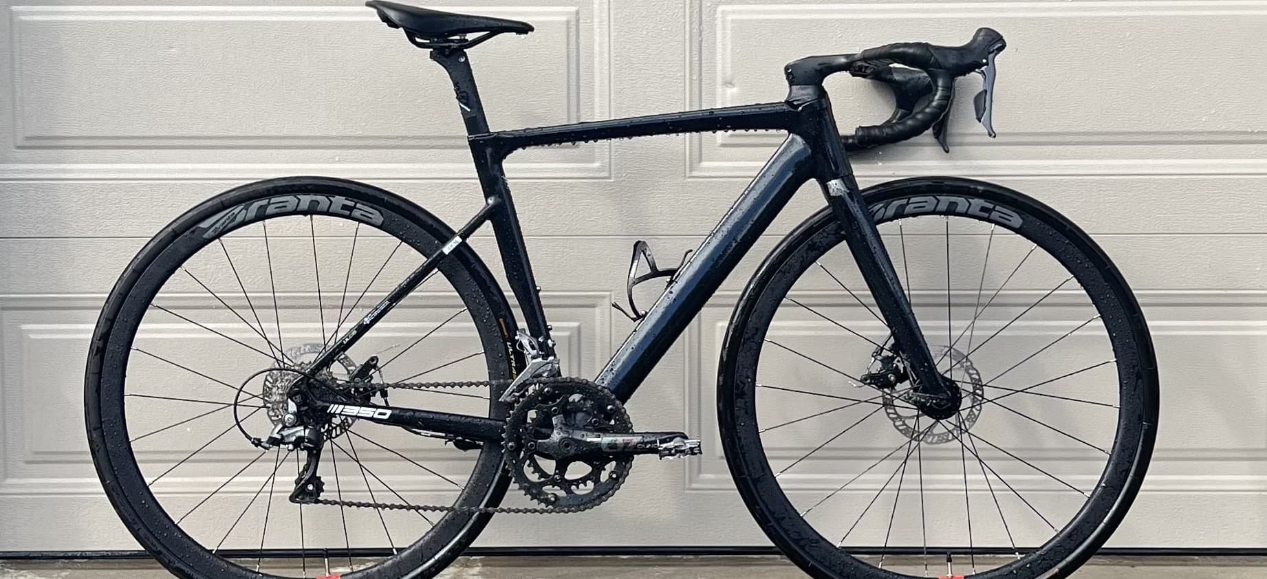 Black carbon road bike